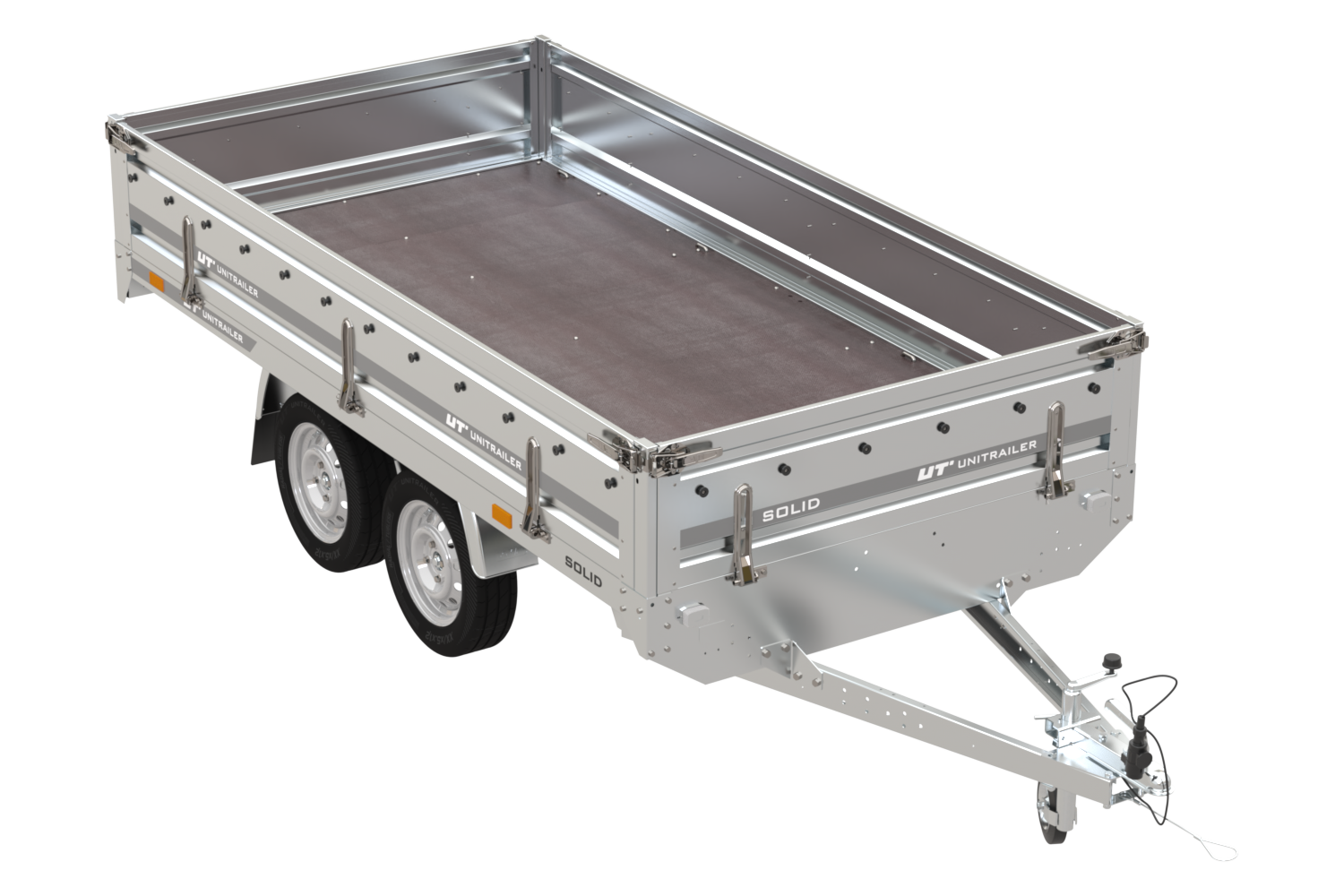 1 Remolque 2 Ejes UNITRAILER SOLID 300/2 304x153 PTAC 750 kg - Imagen 1